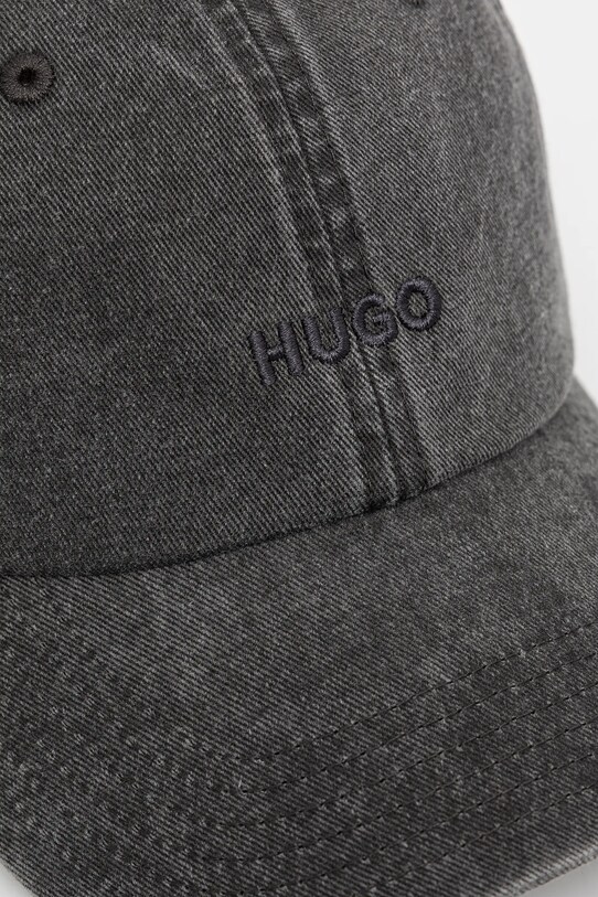 HUGO șapcă de baseball din bumbac 50533423 gri SS25