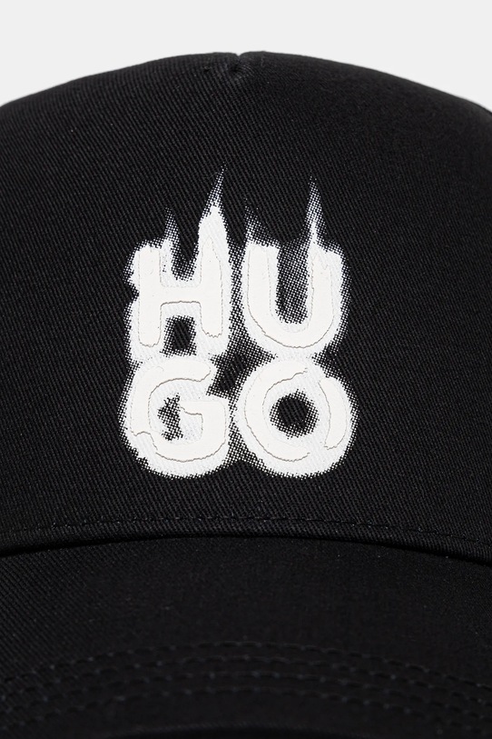 Хлопковая кепка HUGO 50533432 чёрный SS25