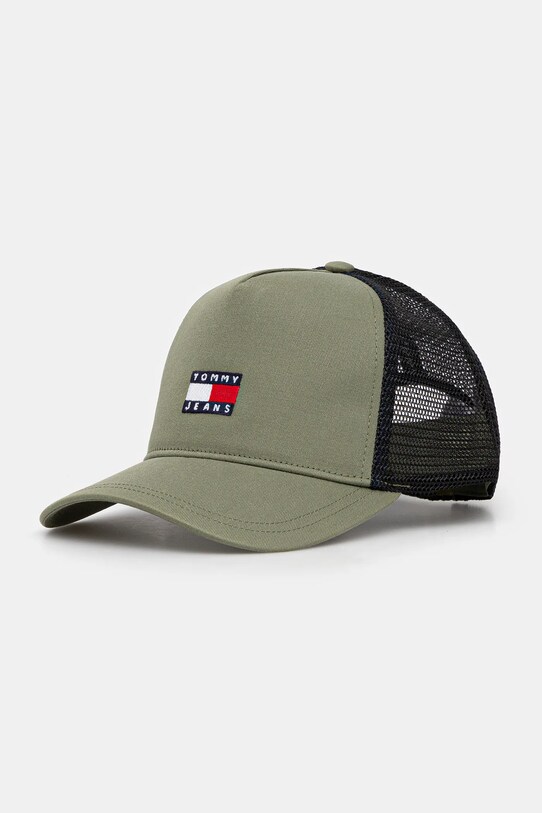 Tommy Jeans czapka z daszkiem aplikacja zielony AM0AM13287