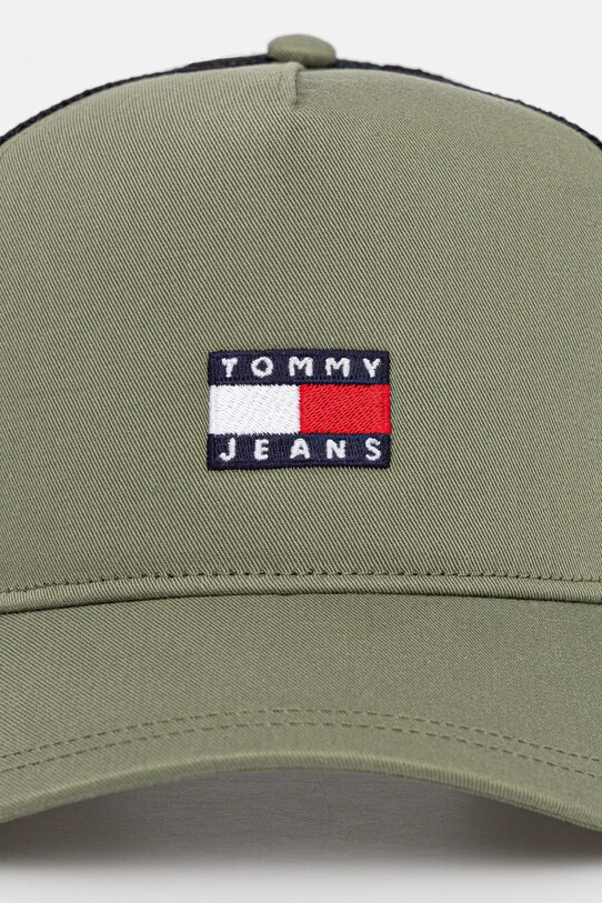 Tommy Jeans czapka z daszkiem AM0AM13287 zielony SS25