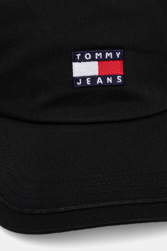 Tommy Jeans czapka z daszkiem AM0AM13287 czarny SS25