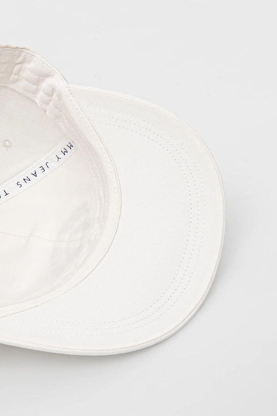 Tommy Jeans șapcă de baseball din bumbac alb AM0AM13286