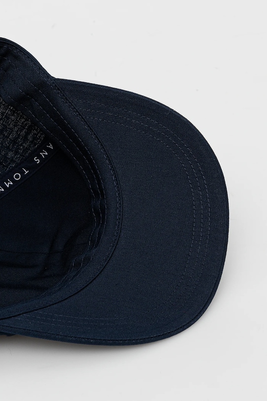Bombažna bejzbolska kapa Tommy Jeans mornarsko modra AM0AM13286