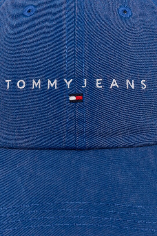 Памучна шапка с козирка Tommy Jeans AM0AM13355 виолетов SS25