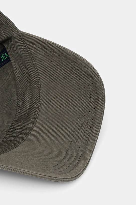 Tommy Jeans czapka z daszkiem bawełniana zielony AM0AM13355