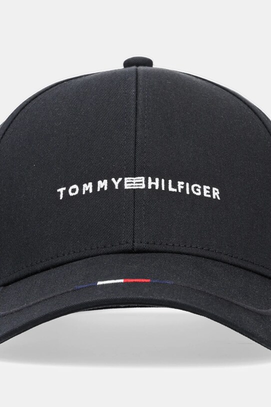 Хлопковая кепка Tommy Hilfiger AM0AM13001 чёрный SS25