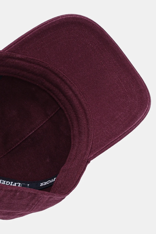 Хлопковая кепка Tommy Hilfiger бордо AM0AM13003