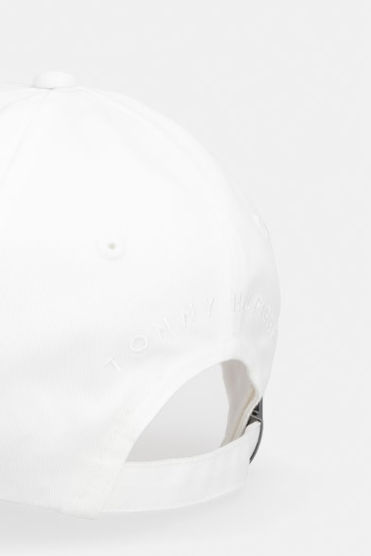 Doplnky Tommy Hilfiger Bejzbalová čiapka pánska bavlnená AM0AM13008 biela