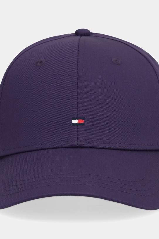 Βαμβακερό καπέλο του μπέιζμπολ Tommy Hilfiger AM0AM13008 μωβ SS26