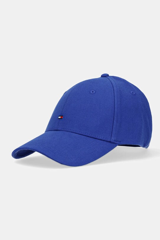 Tommy Hilfiger czapka z daszkiem bawełniana bawełna niebieski AM0AM13008