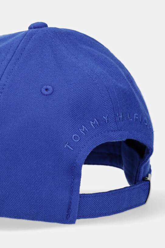 Akcesoria Tommy Hilfiger czapka z daszkiem bawełniana AM0AM13008 niebieski
