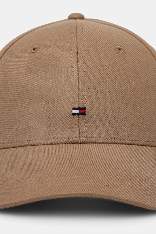 Bavlnená šiltovka Tommy Hilfiger AM0AM13008 béžová SS25