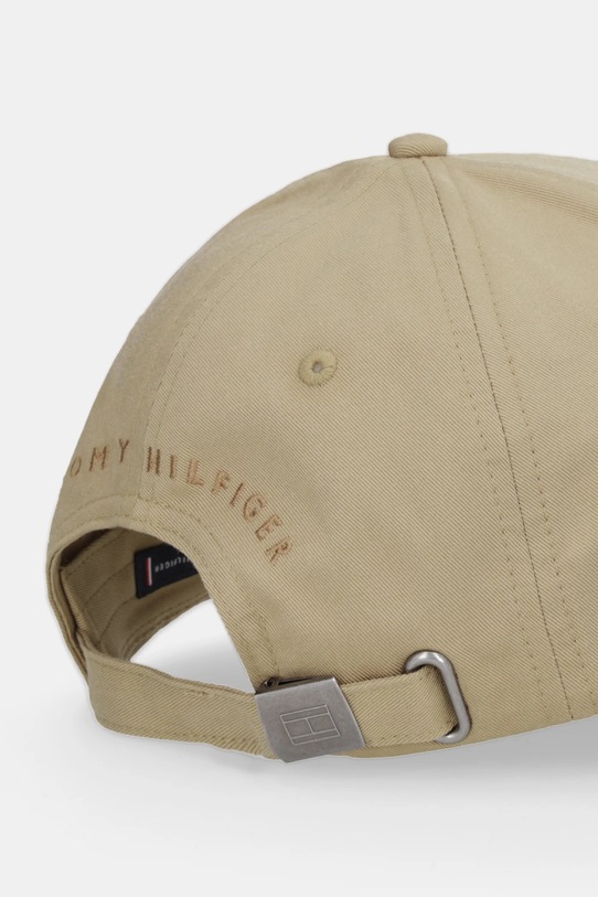 Akcesoria Tommy Hilfiger czapka z daszkiem bawełniana AM0AM13008 zielony
