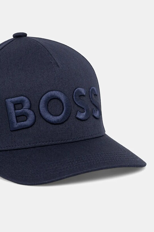 Бавовняна бейсболка BOSS 50536482 темно-синій SS25