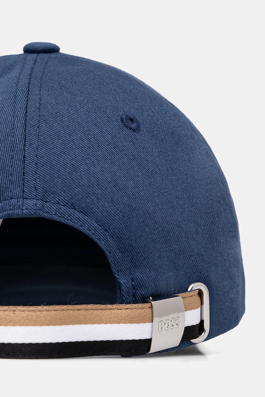 BOSS șapcă de baseball din bumbac Zed-BOSS-Stripe 50539428 bleumarin SS25