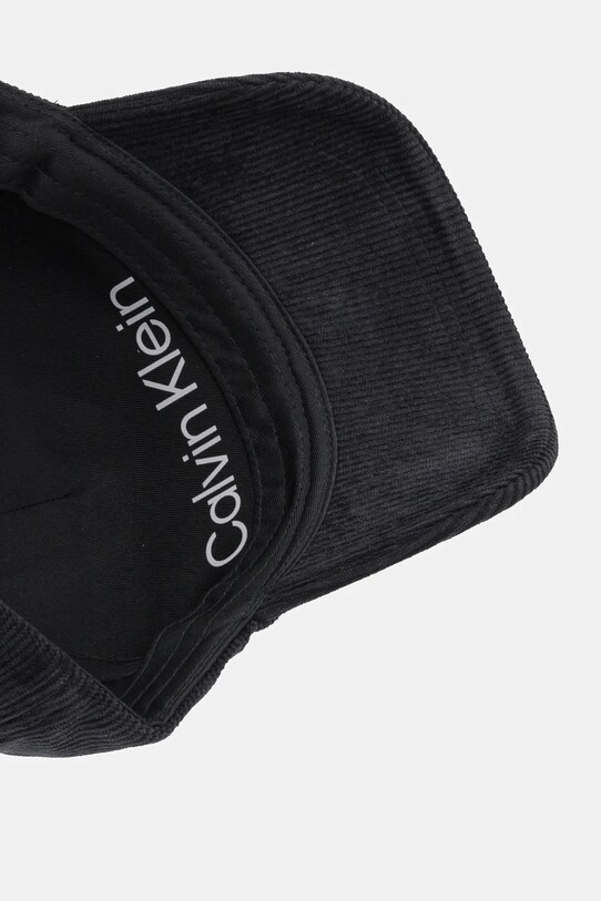 Manšestrová kšiltovka Calvin Klein černá K50K512612
