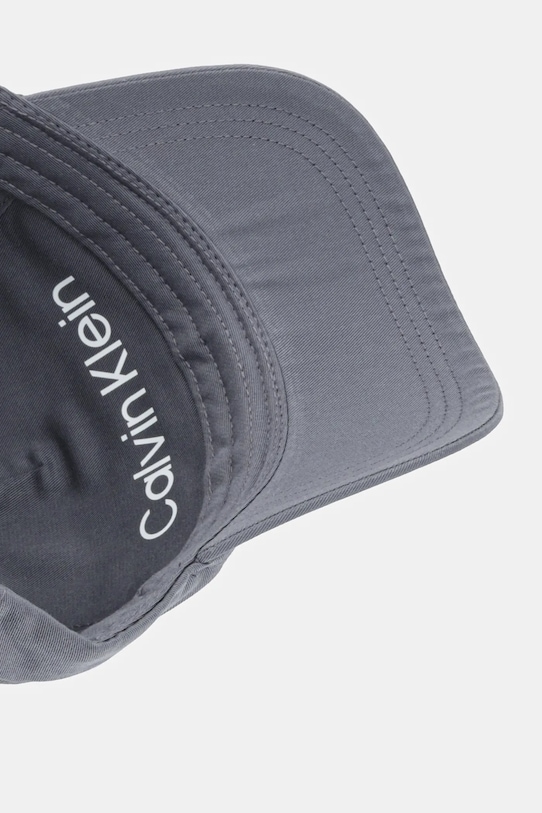 Bavlněná baseballová čepice Calvin Klein šedá K50K512616