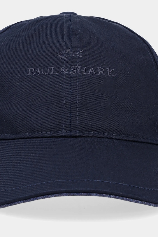 Pamučna kapa sa šiltom Paul&Shark 25417119 mornarsko plava SS25