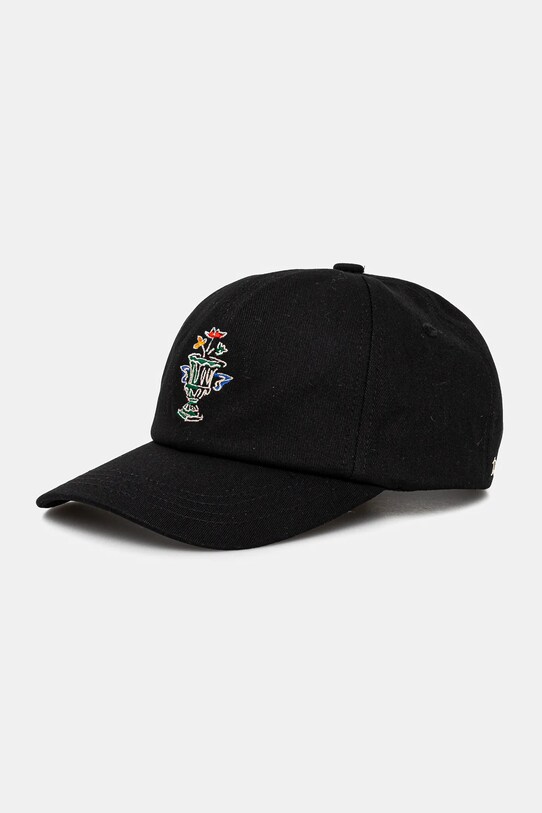 Bombažna bejzbolska kapa Drôle de Monsieur La Casquette Vase Bombaž črna F.CP165.CO138.BL