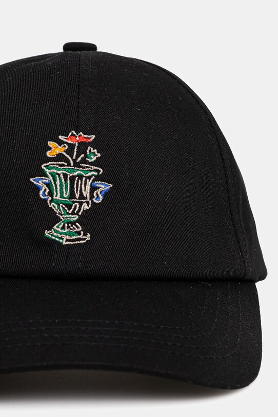 Bombažna bejzbolska kapa Drôle de Monsieur La Casquette Vase F.CP165.CO138.BL črna SS25