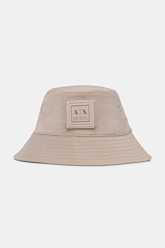 Armani Exchange kapelusz aplikacja brązowy XM000794.AF12283