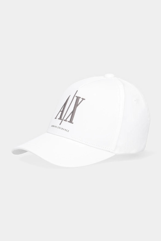 Bavlněná baseballová čepice Armani Exchange bavlna bílá XM000811.AF13343.NOS