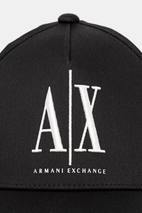 Kiegészítők Armani Exchange pamut baseball sapka XM000811.AF13343.NOS fekete
