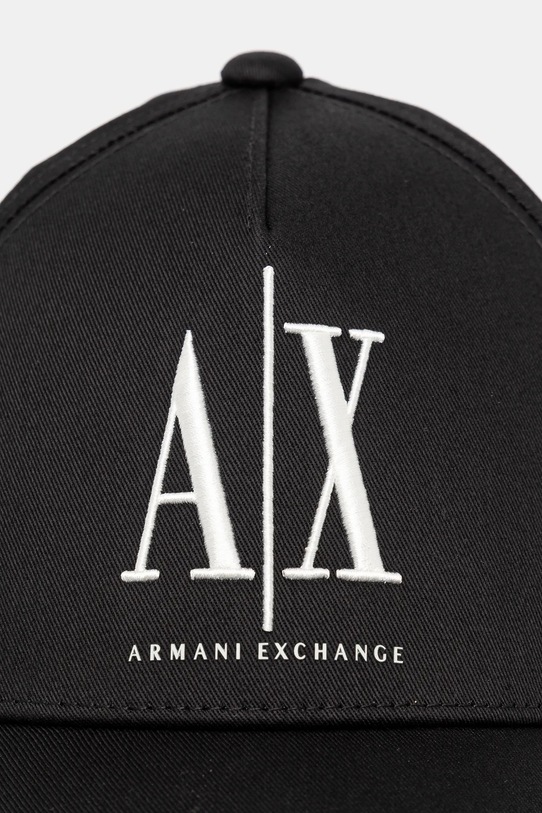 Akcesoria Armani Exchange czapka z daszkiem bawełniana XM000811.AF13343.NOS czarny