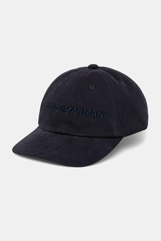 Emporio Armani șapcă de baseball din bumbac bumbac bleumarin EM001319.AF14032