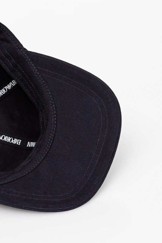 Accesorii Emporio Armani șapcă de baseball din bumbac EM001319.AF14032 bleumarin