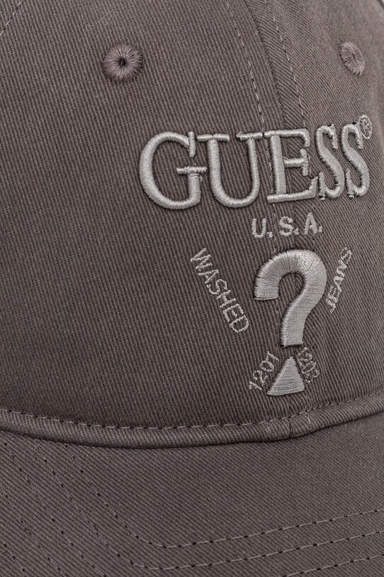 Бавовняна бейсболка Guess EMBROIDERED M5RZ11.WO07T сірий SS25