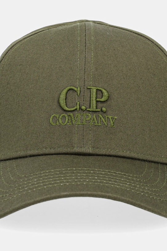 Pamučna kapa sa šiltom C.P. Company 18CMAC282A006288A zelena SS25