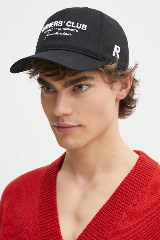 Pamučna kapa sa šiltom Represent Owners Club Cap OCM81191.001 crna SS25