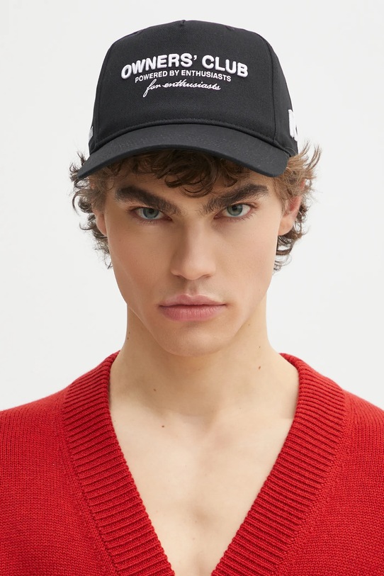 Pamučna kapa sa šiltom Represent Owners Club Cap natpis crna OCM81191.001
