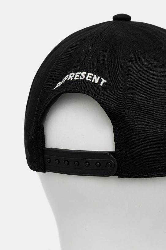 Pamučna kapa sa šiltom Represent Crest Cap MLM8853.01 crna SS25