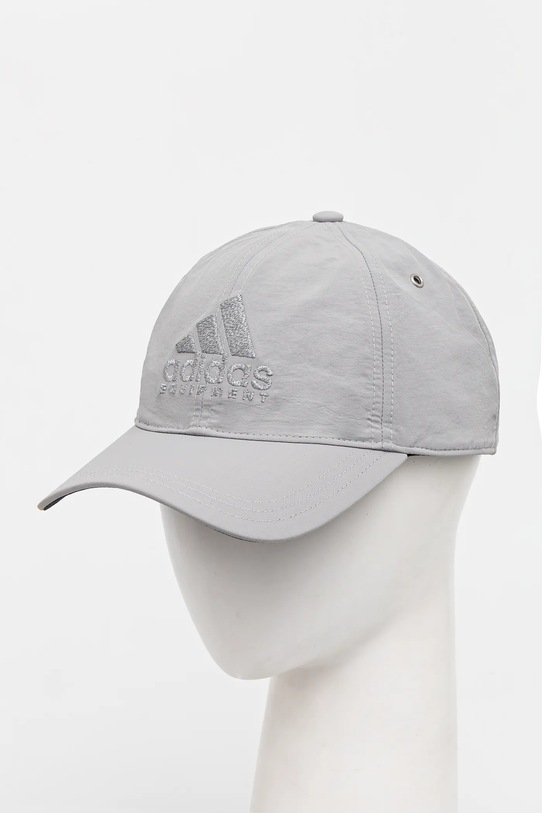 Шапка с козирка adidas Originals Equipment Cap щампа сив JC6061