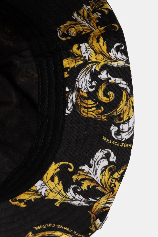 Βαμβακερό καπέλο Versace Jeans Couture μαύρο 78GAZK06.ZG364