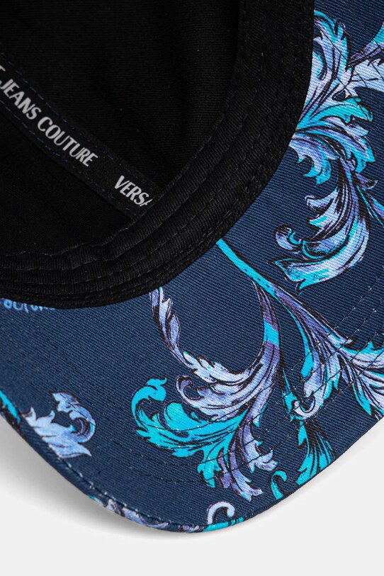 Bavlněná baseballová čepice Versace Jeans Couture námořnická modř 78GAZK10.ZG364