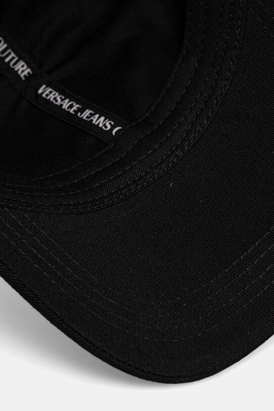 Bombažna bejzbolska kapa Versace Jeans Couture črna 78GAZK26.ZG366