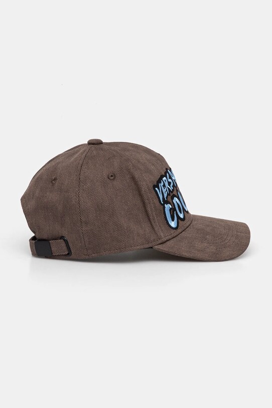 Doplňky Bavlněná baseballová čepice Versace Jeans Couture 78GAZK61.ZG374 hnědá