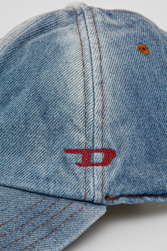 Bavlnená šiltovka Diesel C-LIB-2 HAT A09041.0QWTU modrá SS25