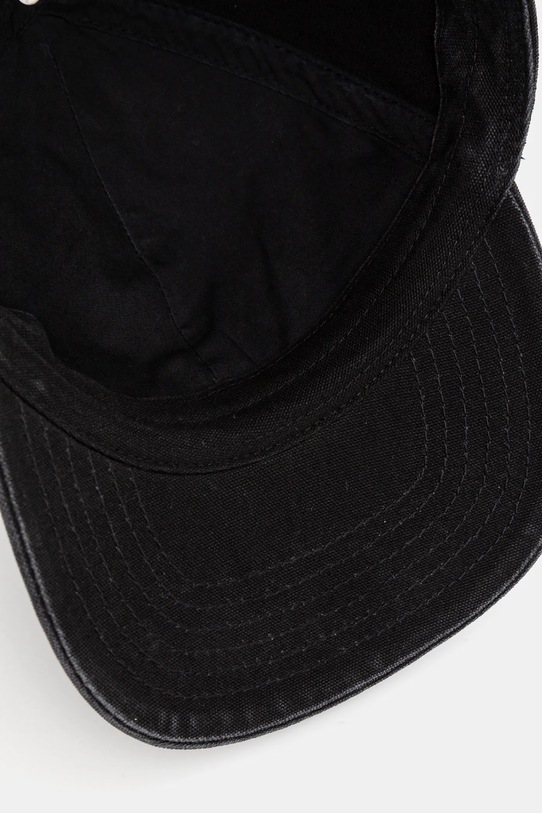 Bombažna bejzbolska kapa MM6 Maison Margiela črna SH0TC0005.M35346