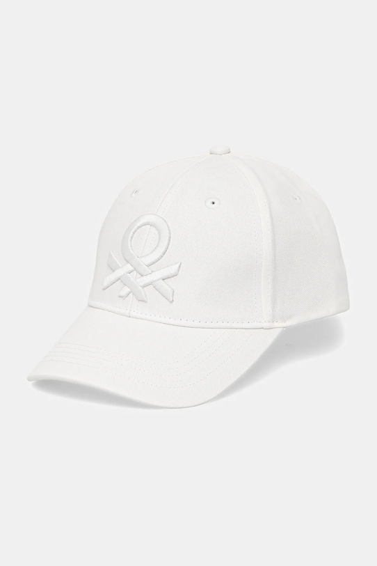 Кепка United Colors of Benetton хлопок белый 6WEPUA00Z