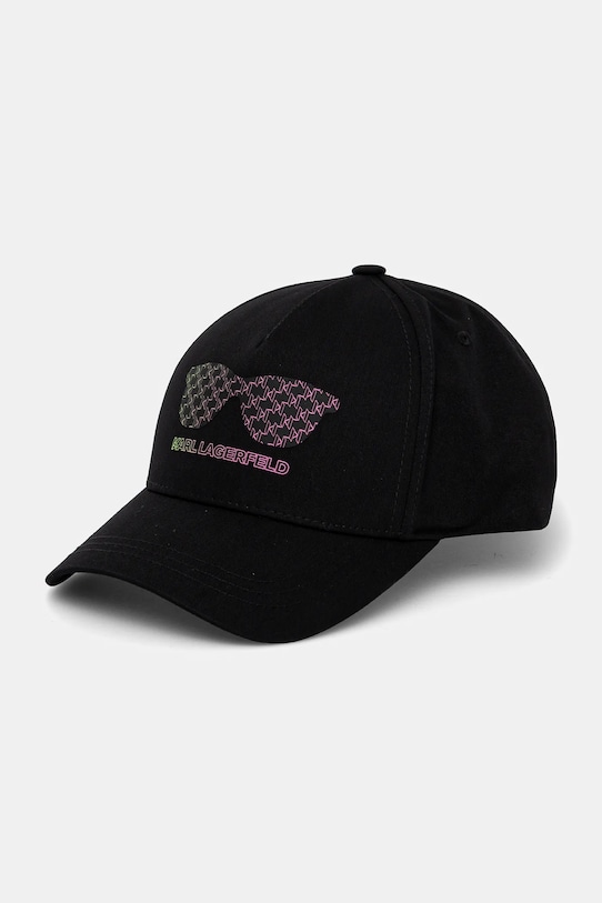 Karl Lagerfeld șapcă de baseball din bumbac altele negru 552123.805624