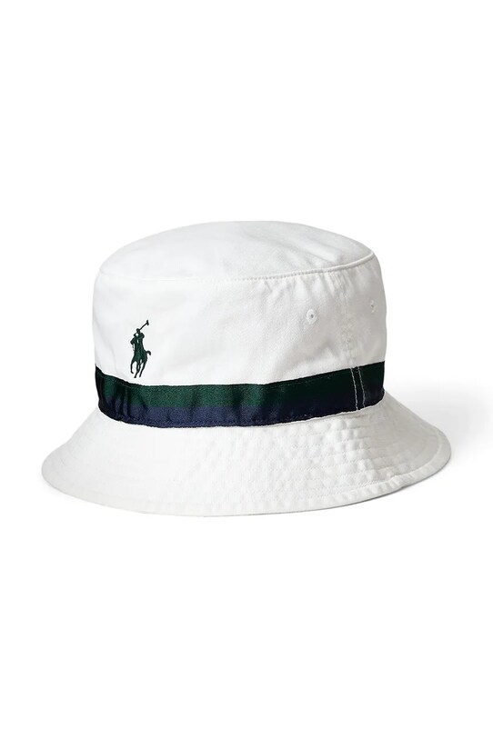 Polo Ralph Lauren kapelusz bawełniany Wimbledon Collection 710970546 biały SS25