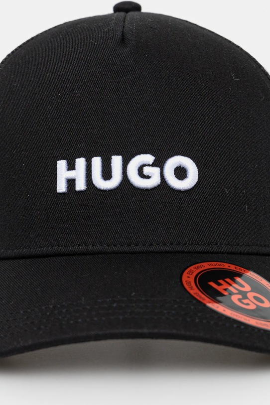 HUGO czapka z daszkiem 50535942 czarny NC25