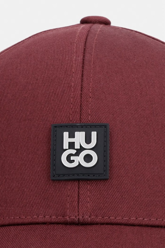 HUGO czapka z daszkiem Jake-ME 50539554 brązowy SS26