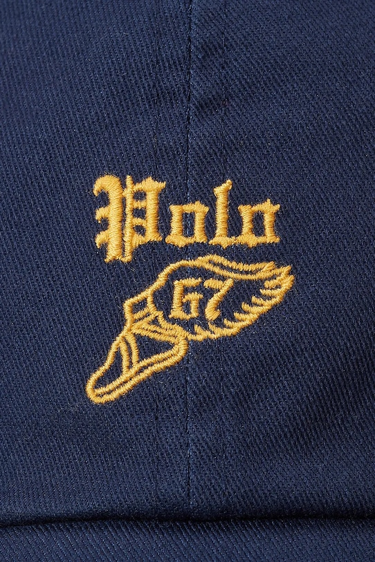 Αξεσουάρ Βαμβακερό καπέλο του μπέιζμπολ Polo Ralph Lauren 710963533 σκούρο μπλε