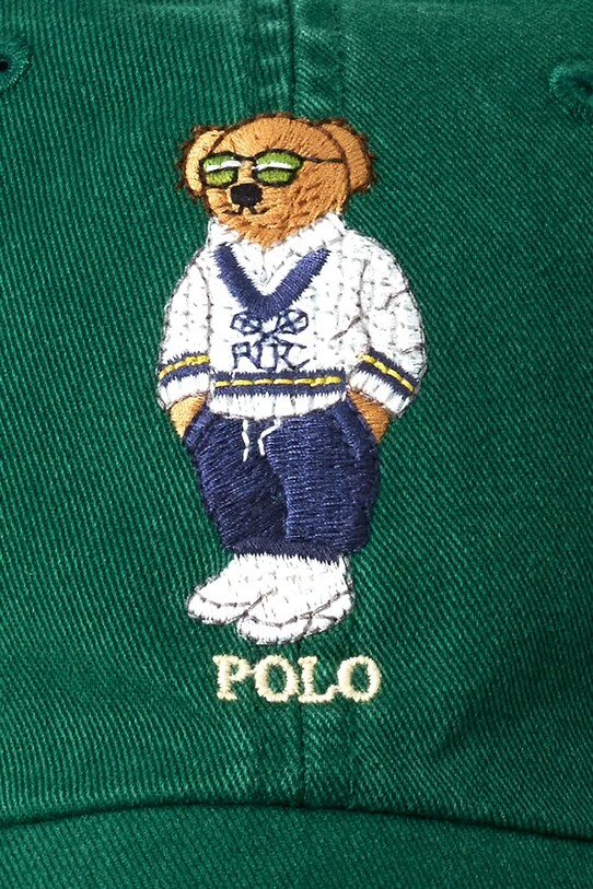 Αξεσουάρ Βαμβακερό καπέλο του μπέιζμπολ Polo Ralph Lauren 710963778 πράσινο