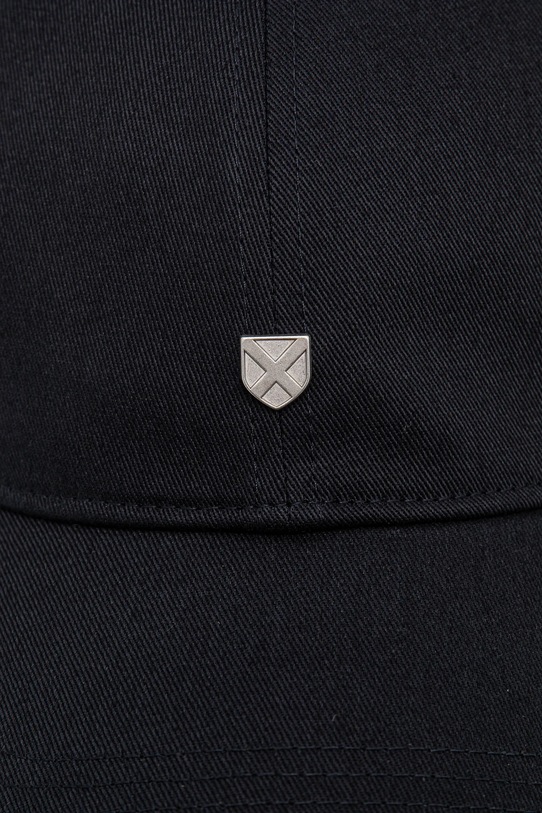 Barbour czapka z daszkiem bawełniana Cascade Shield Cap MHA0902 granatowy SS25